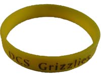 Color Printed Embossed Silicone Bracelets